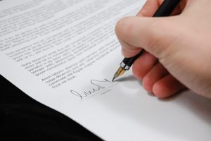signing will