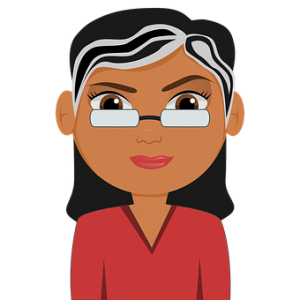 woman in glasses